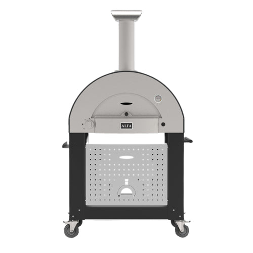 Alfa Classico 2 Pizze Freestanding Grey Pizza Oven